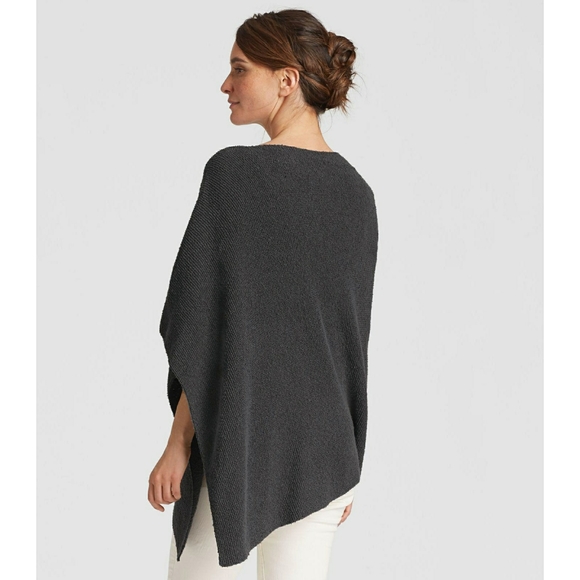 New! EILEEN FISHER Organic Cotton Poncho Sweater - Picture 2 of 5
